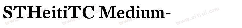 STHeitiTC Medium字体转换